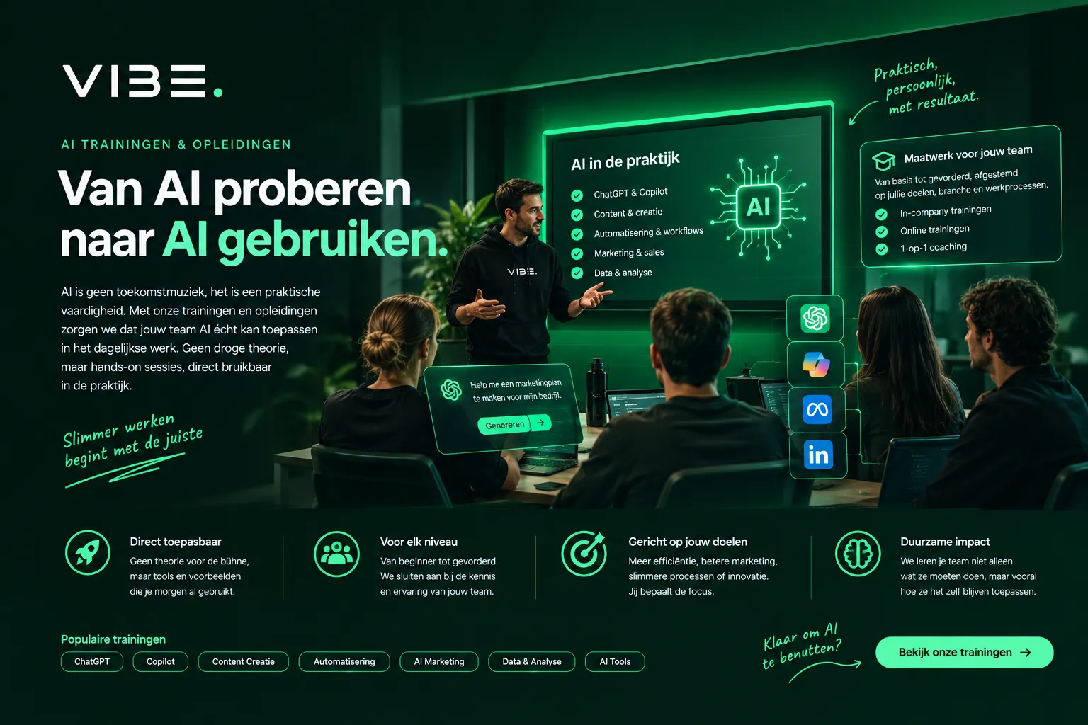AI workshop voor bedrijven